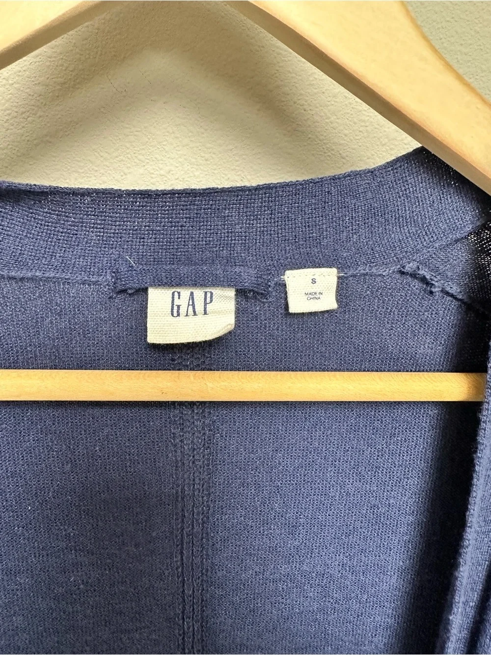 GAP Deep Blue Tie-Waist Open Cardigan